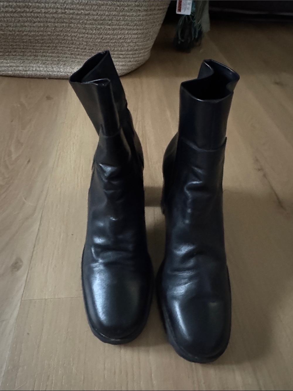 Enzo Angiolini Black Heeled Boots Size US 8M